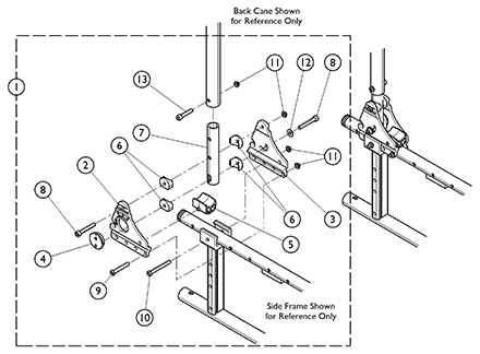 Back Canes - Adjustable Angle w/ Backbrace