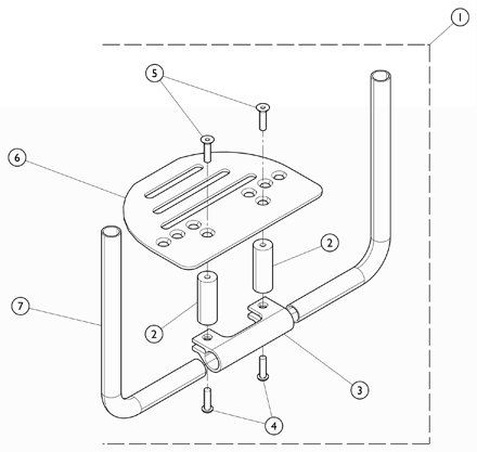 Front Riggings - Footrest and Hardware (CRF191)