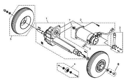 Rear Wheels and Propulsion (15 km/h)