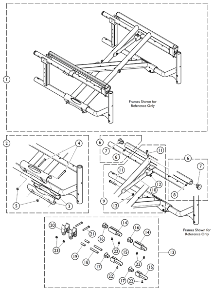 Crossbrace - Conventional Adjustable Depth, Heavy Duty