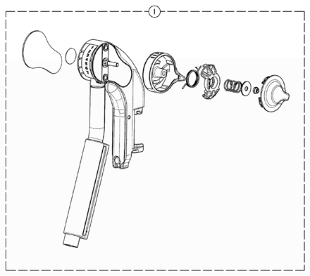 Front Riggings - Elevating Legrest Hanger Assembly