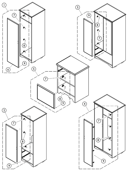 Doors - Bedside and Wardrobe