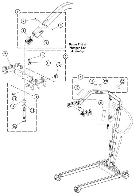 ILIFTHM - Hydraulic Lift - Hanger Bar and Labels