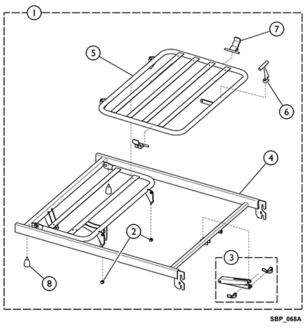 Mattress Support, Leg End