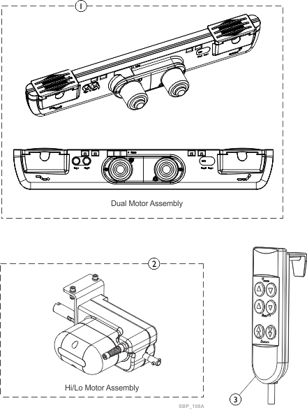 Dual Motor, High/Low Motor and Hand Pendant