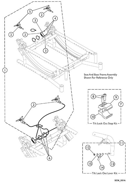 Tilt Hardware - Hand Release