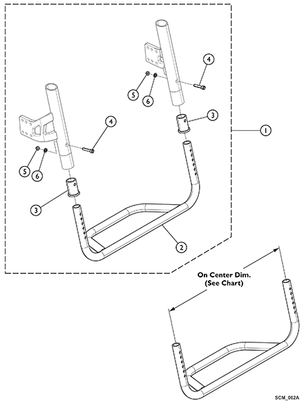 Footrest and Hardware (CRFTFR)