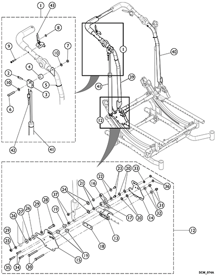 Reclining Back Hardware (LOSHEARWO) Option