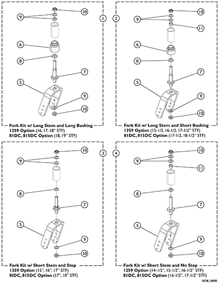 Fork Assembly - For 8