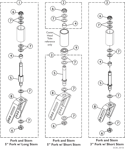 Fork Assembly - For 4