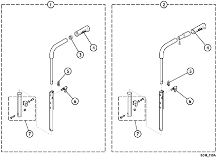 Canes - Back - Fixed Height, Integrated Push Handle