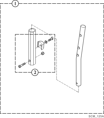 Canes - Back - 7 Degree Adjustable Height - w/o Pushandle