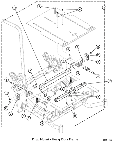 Drop Mount Hardware - Heavy Duty (12-19