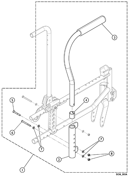 Arms - Swing Away - Rear Mount - Transport Brackets