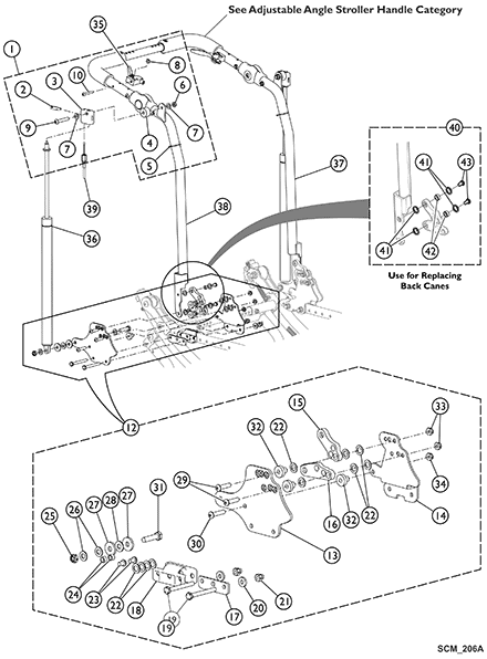 Reclining Back Hardware (LOSHEAR) Option