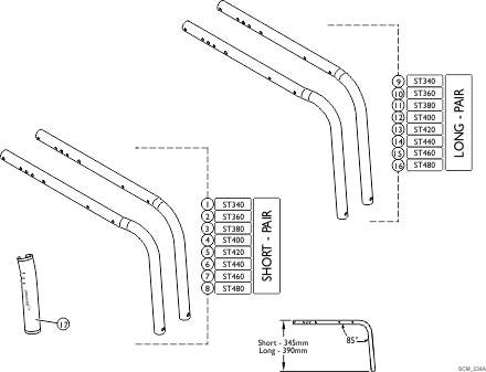 Frame - Adducted (85 degree)