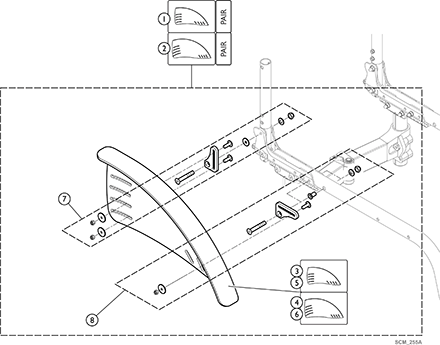 Siderests - Fixed Mudguards