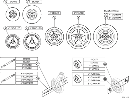 Front Wheels - Casters