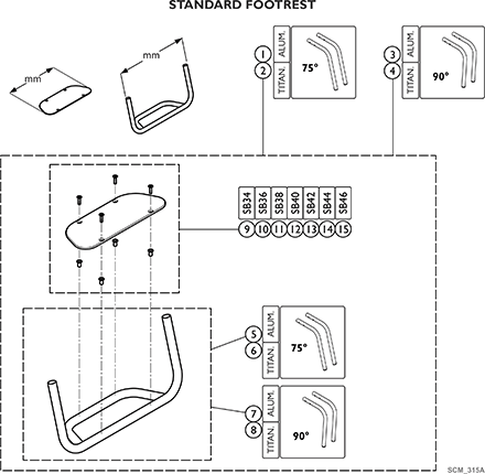 Footrest - Standard