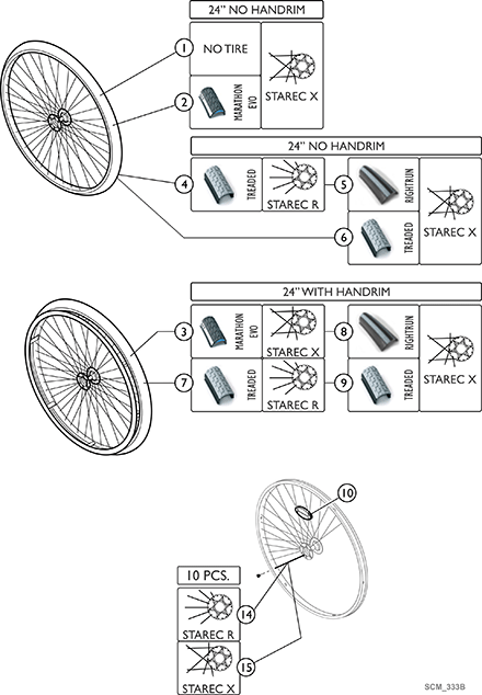 Rear Wheels - 24 Inch Wheels