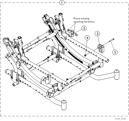 Arm Attaching Hardware, Recliner, 2-Pt. Low