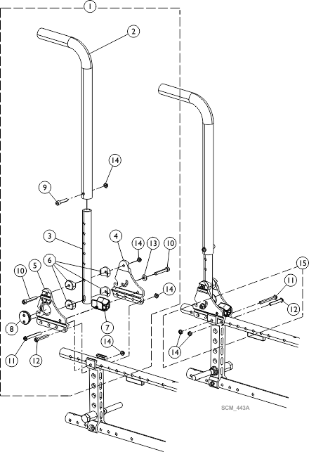 Back Canes - Adjustable Angle Back (AABH - Straight)