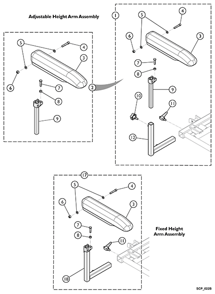 Arms, Van Seat