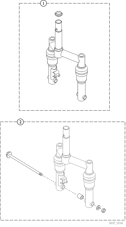 Front Fork 3-Wheel - Metro