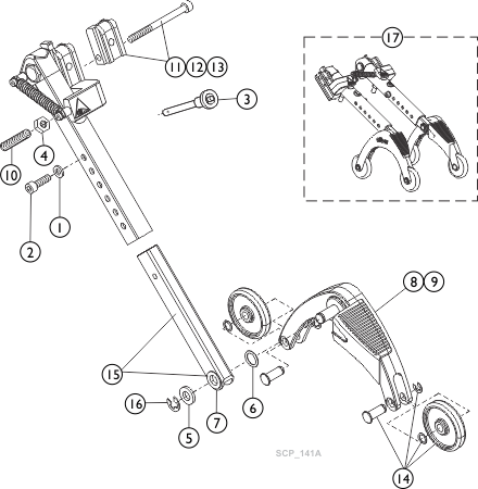 Adapter Axle - Folding Frame