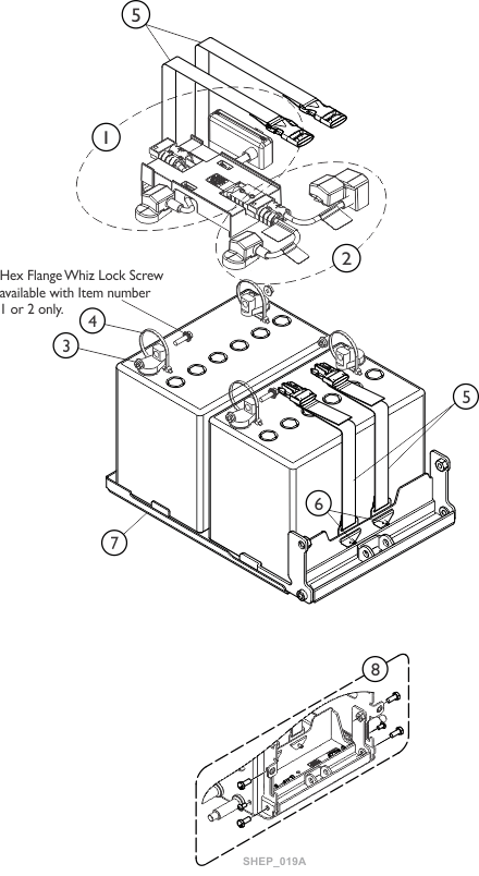 Battery Tray Assembly - GP24 Batteries