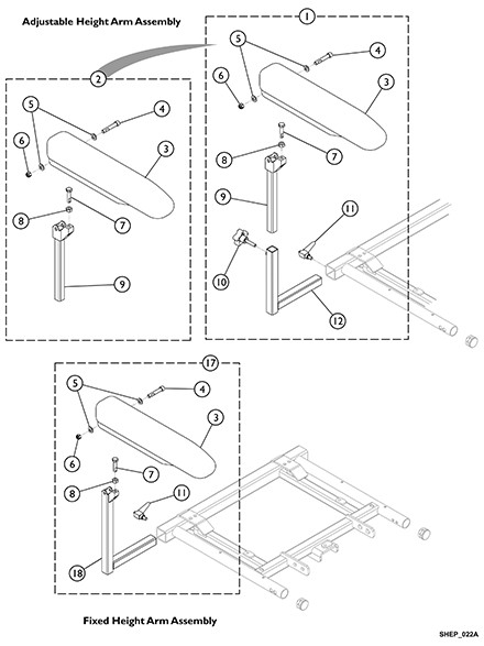 Arms, Van Seat