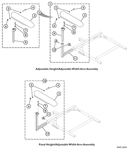 Arms - Van Seat