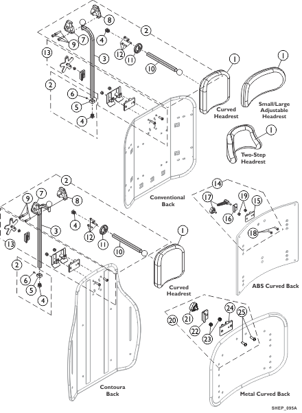 Headrest Support Assembly