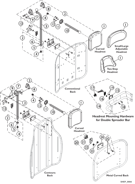 Headrest Support Assembly