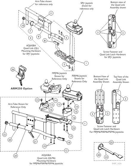 Quad Link (QL) and (QLM6) - ADJASBA Seats