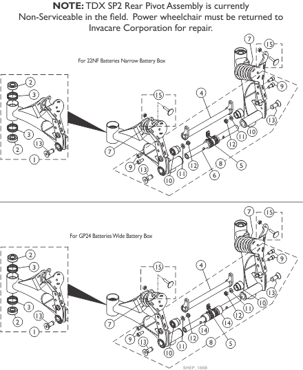 Pivot Assembly, Rear