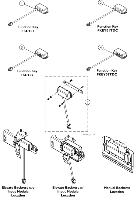 Function Keys w/ Mounting Hardware