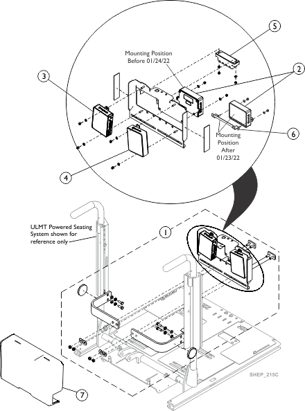 Backrest Bracket Mounting Hardware, Tilt or ASBA-2