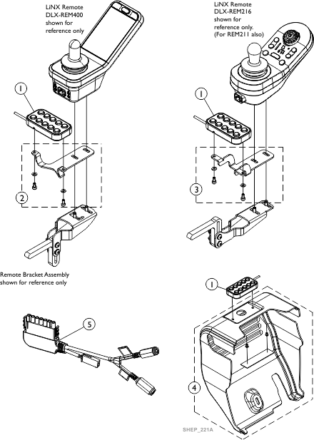 LiNX DLX-SW100 10-Way Switch and Mounting Hardware