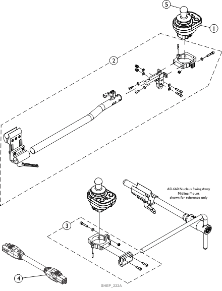 LiNX DLX-CR400LF Compact Remote Low Force (CREM-LF) and Mounting Hardware