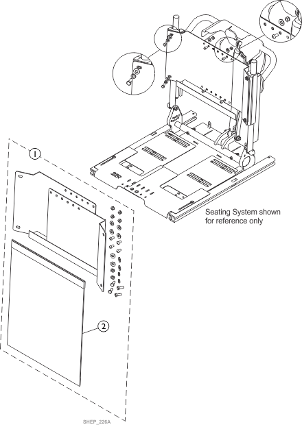 Recessed Planar Back Assembly