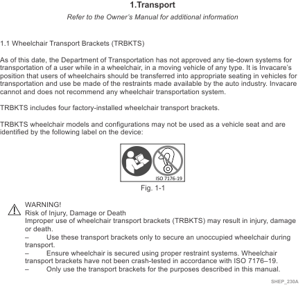 Transport Option Clarification Reference