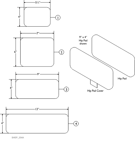 Lateral Hip Support Pads