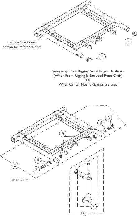 Front Rigging Hanger Hdwr