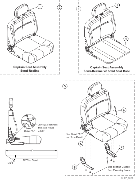 Captain Seat Assembly