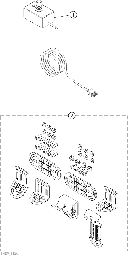 4-Way Toggle Switch (FWTM) and Mounting Hardware