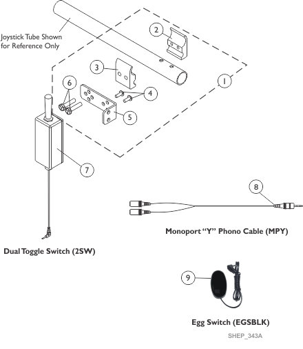 Dual Toggle Switch (2SW) & Monoport 