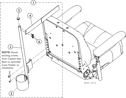 Crutch and Cane Holder - CSCC