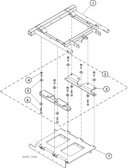 Captain Seat Frame and Mounting Hardware