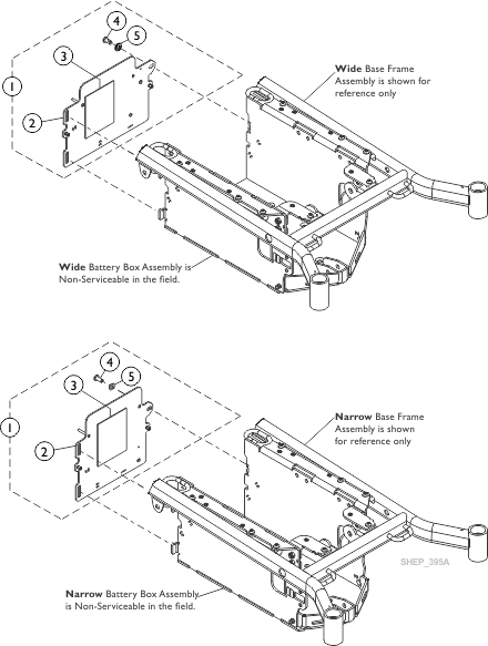 Battery Box Assembly, Rear Plate